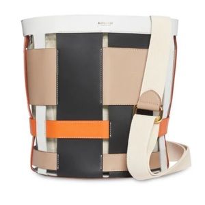 BURBERRY Small Leather Foster Bucket Bag